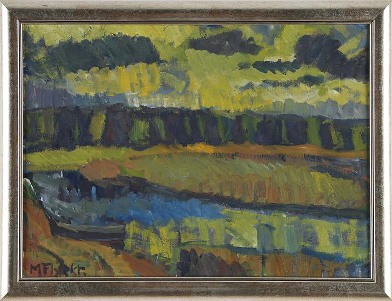 Manfred Flyckt, oil on canvas, signed. executed around 1940.