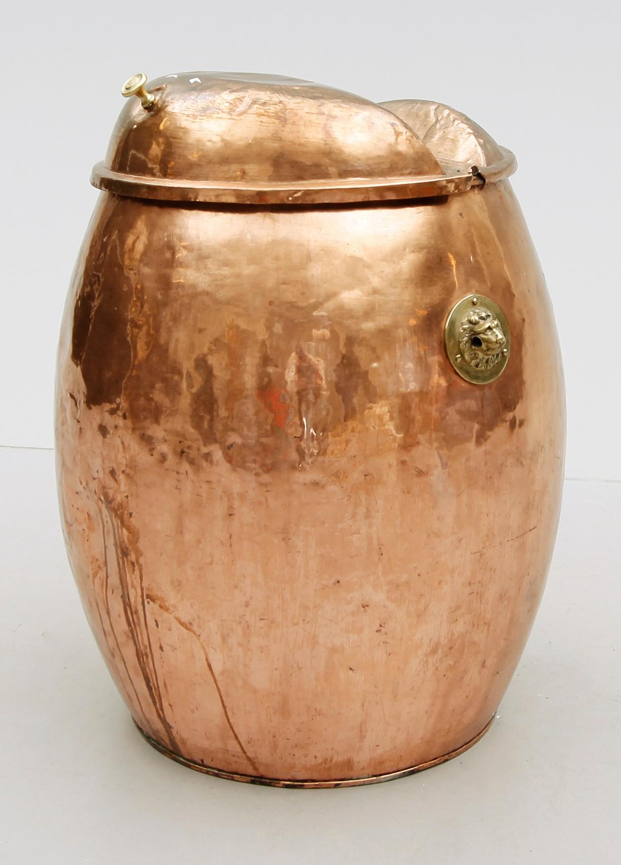 VATTENTUNNA, koppar, sent 1800-tal.