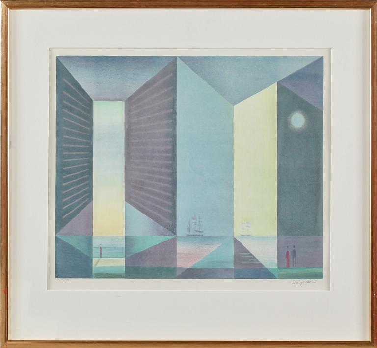 SVEN JONSON, färglitografi, signerad och numrerad 15/300.