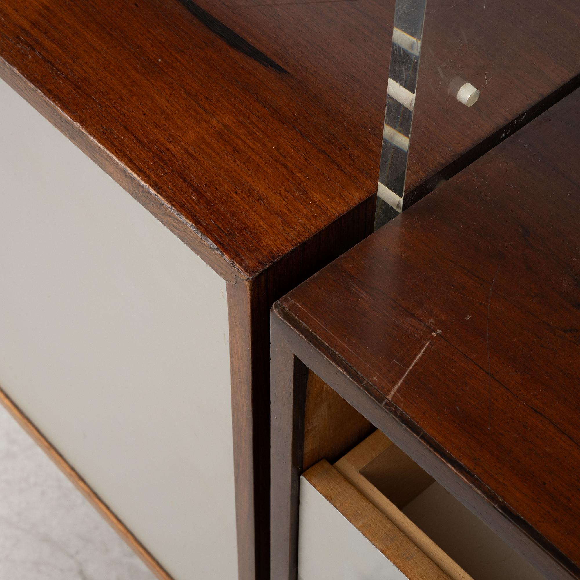 Poul Nørreklit, bokhylla / hyllsystem, "Jailhouse", Georg Petersens Møbelfabrik A/S, Danmark, 1960-tal.