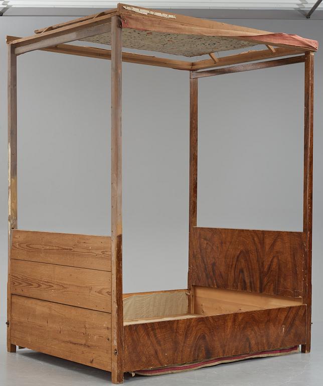 Four-poster bed, called "Axel Oxenstiernas bed", probably 18th century.