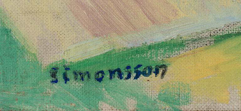 Birger Simonsson, oil on canvas, signed by the estate.
