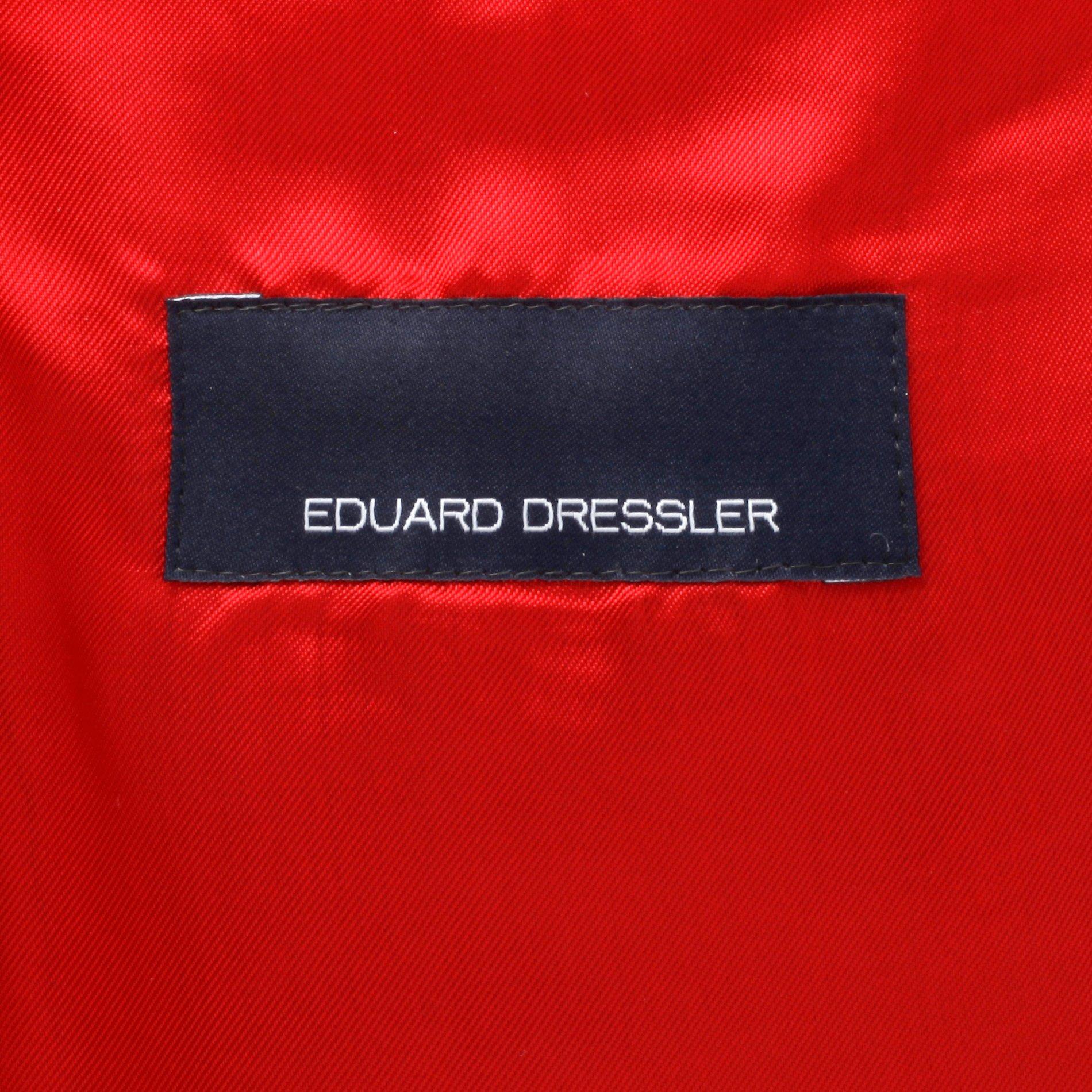 EDUARD DRESSLER, a brown wool and cashmere coat / covert coat, size 48.