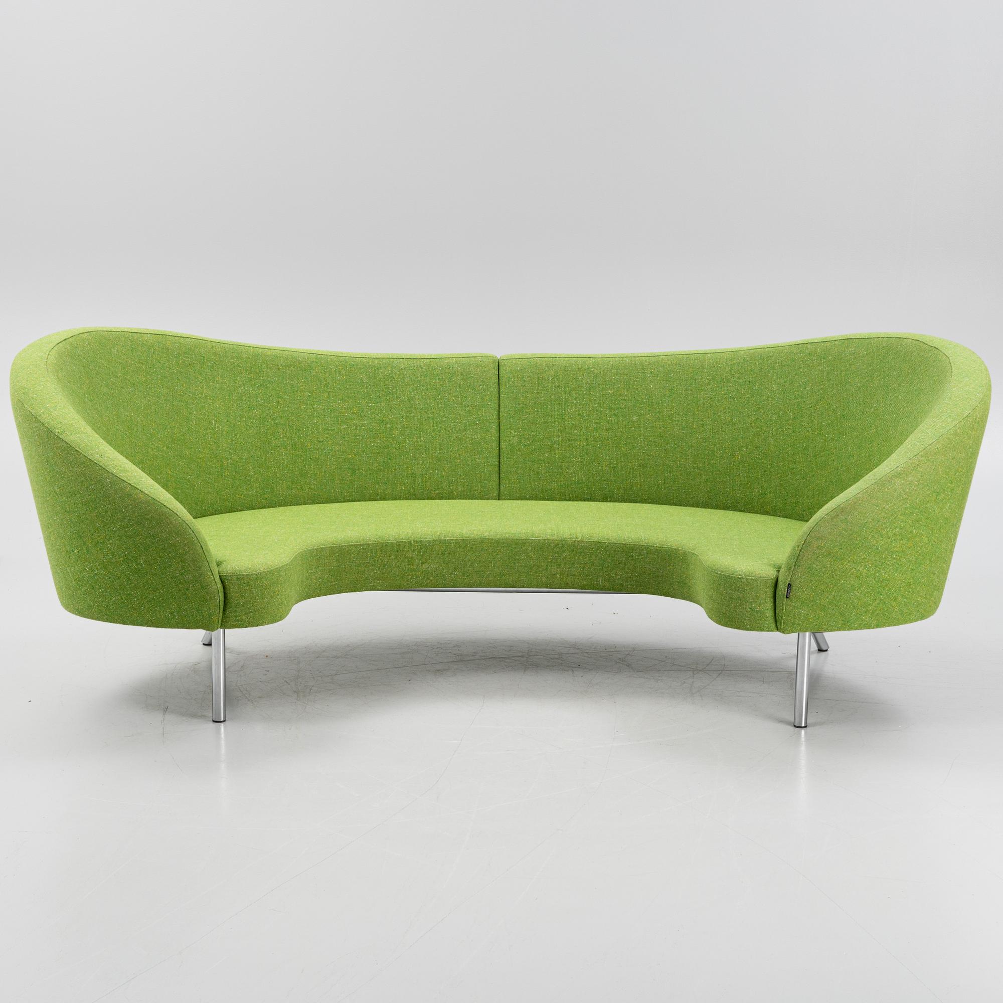 A 'Orgy' sofa with pouf by Karim Rashid for Offecct.