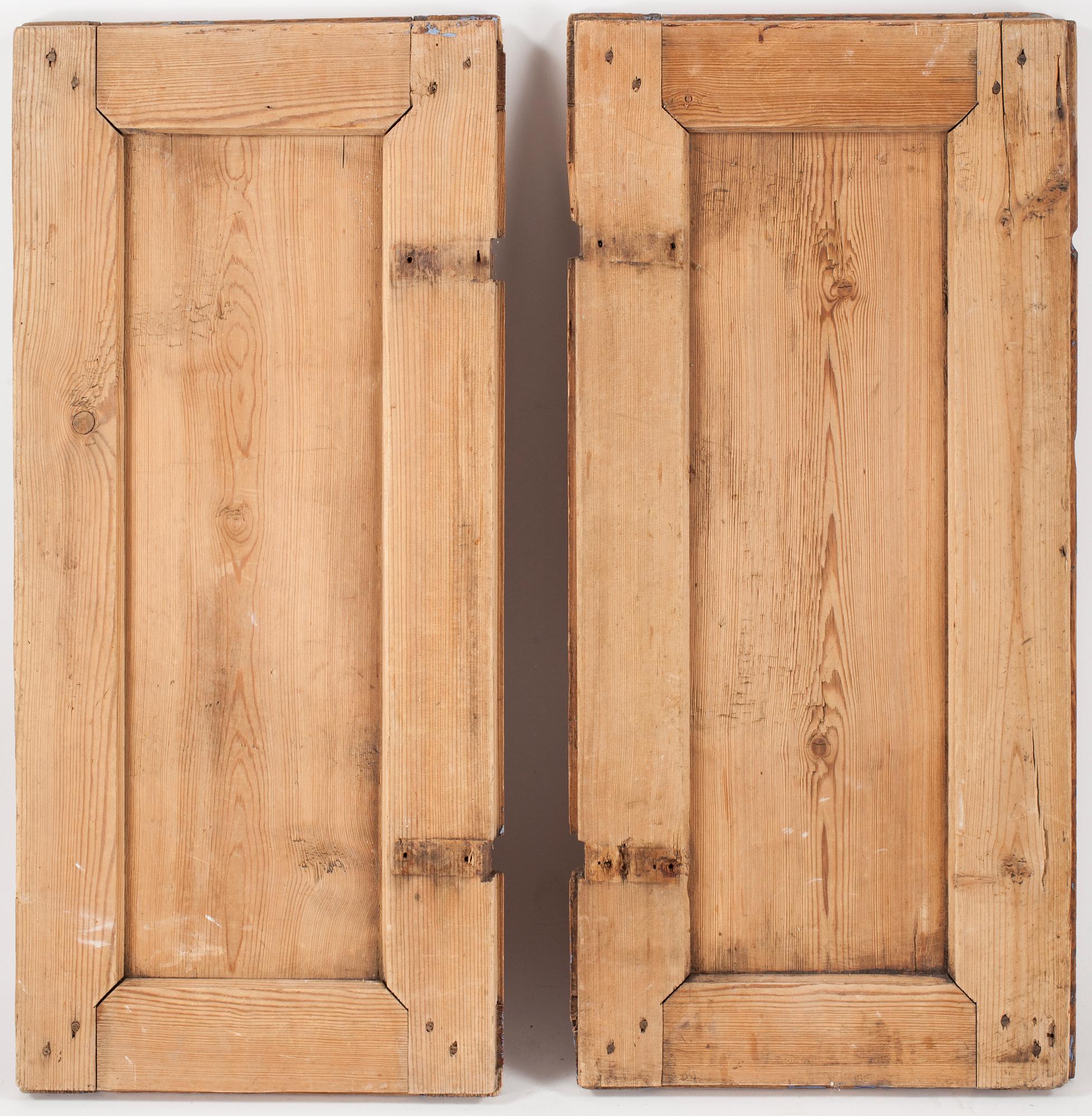 DÖRRAR, 4 st, allmoge, 1800-tal.