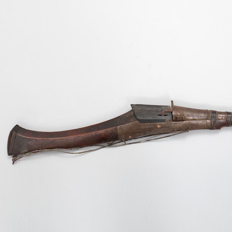 A 19th century musket, probably from the Ottoman Empire.