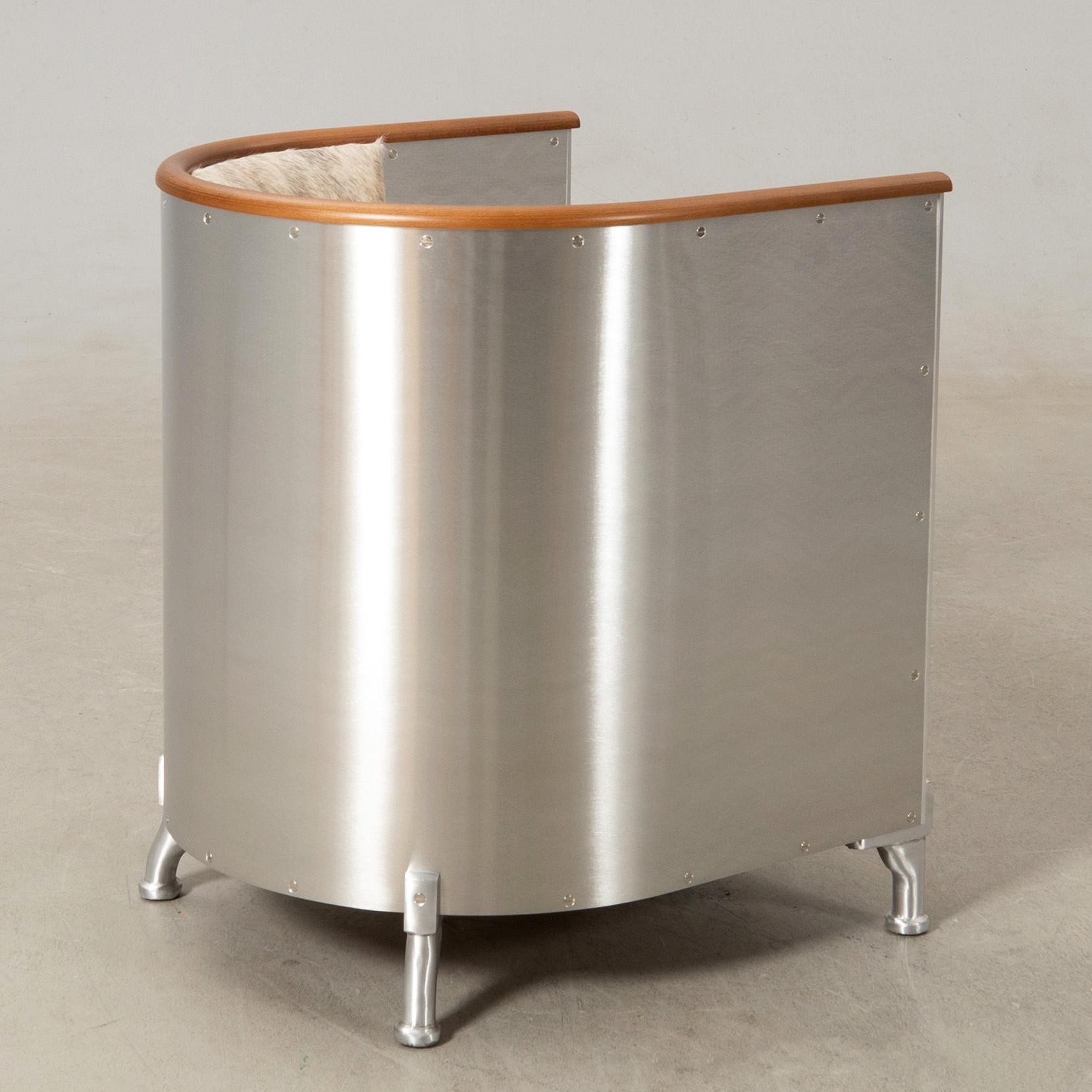 Mats Theselius, armchair "Aluminium Chair", Källemo.