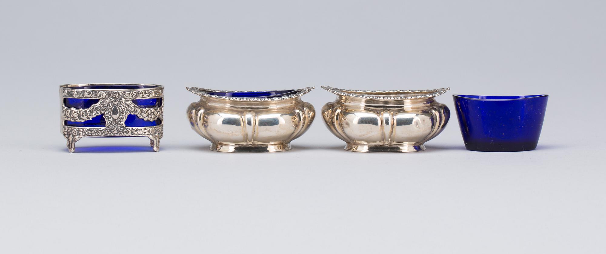 SALTKAR, 2+1 st. Silver. 1900-talets första hälft.