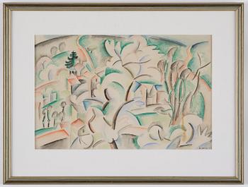 André Lhote, "Village aux arbres en fleurs".