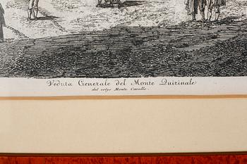 LUIGI ROSSINI,  etching, possibly later print.