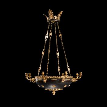 A FRENCH CHANDELIER, late 19th century.