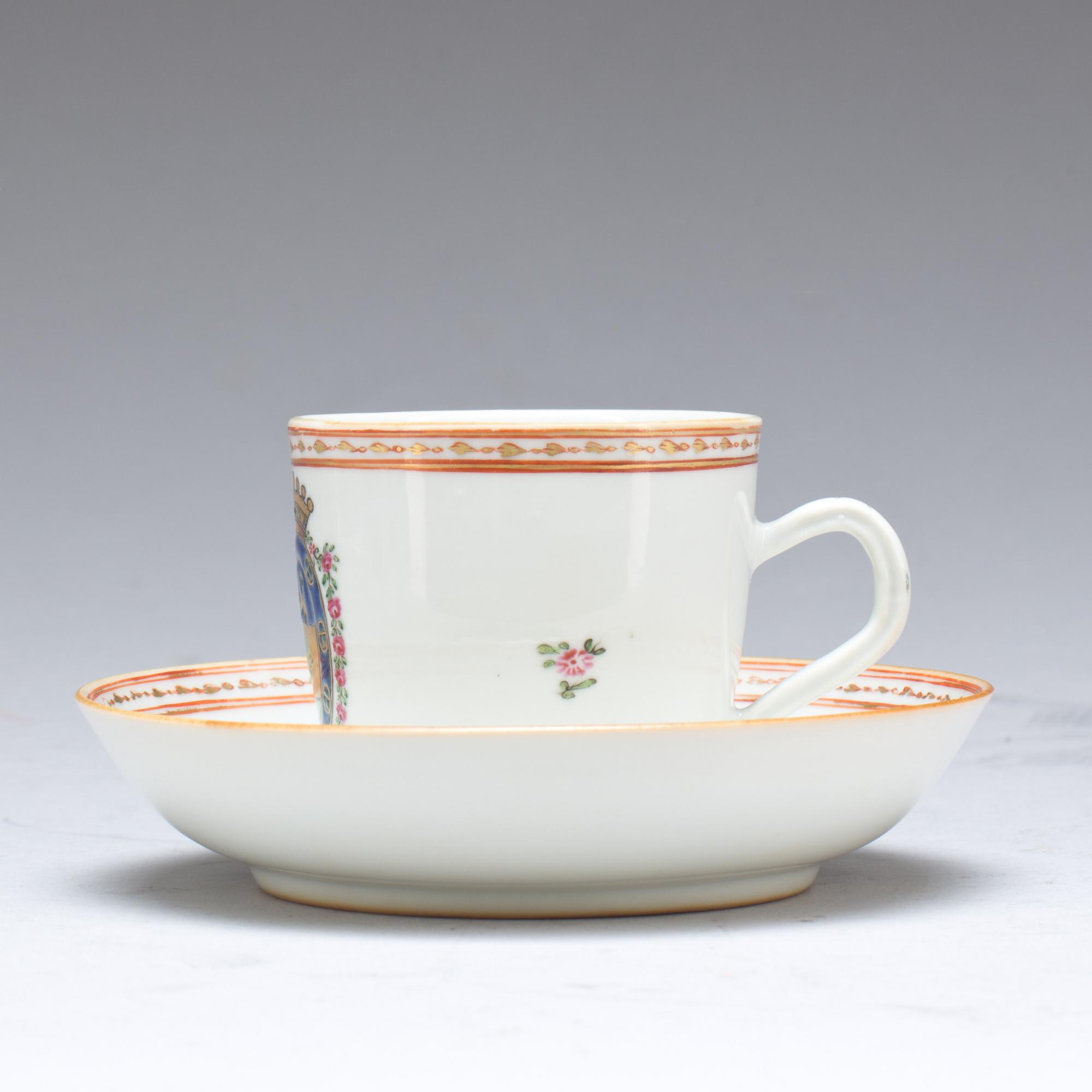 KOPP med FAT, kompaniporslin. Kina, Qianlong (1736-95).