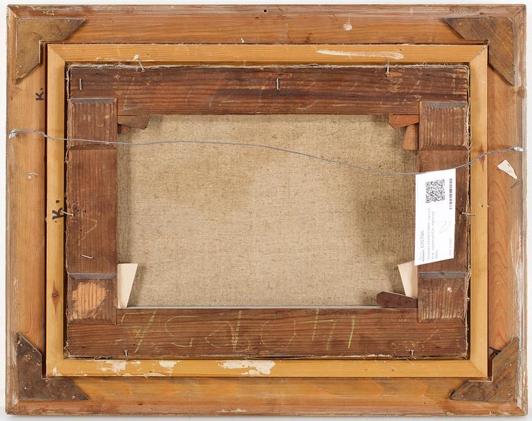 OKÄND KONSTNÄR, olja på duk, signerad CH, daterad 1865.