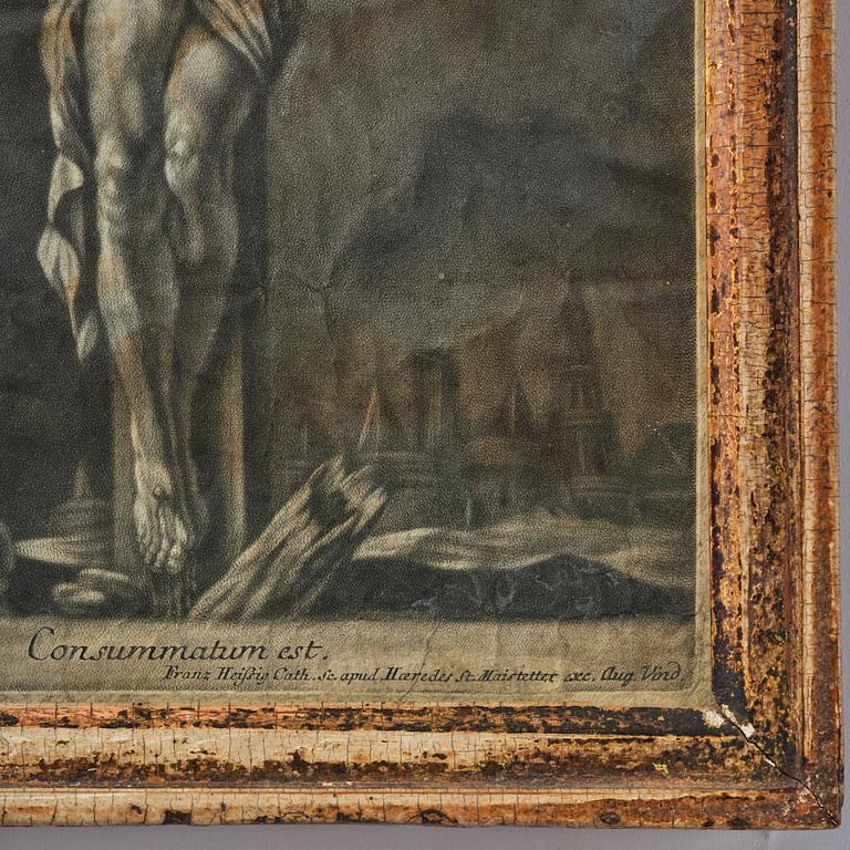 A Gustavian giltwood frame, late 18th century.