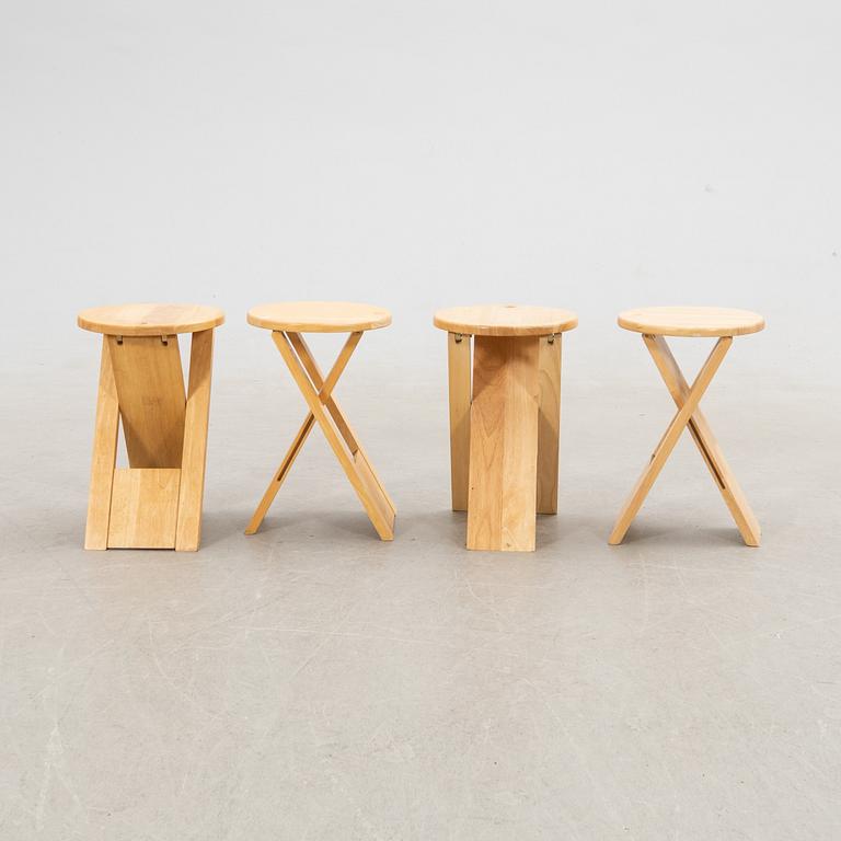 Roger Tallon, stools, 4 pcs, "TS", Sentou, Paris, 1970s.