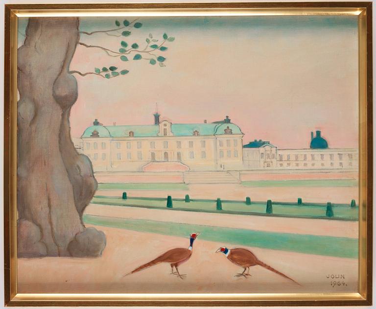 Einar Jolin, Motiv från Drottningholms slott.
