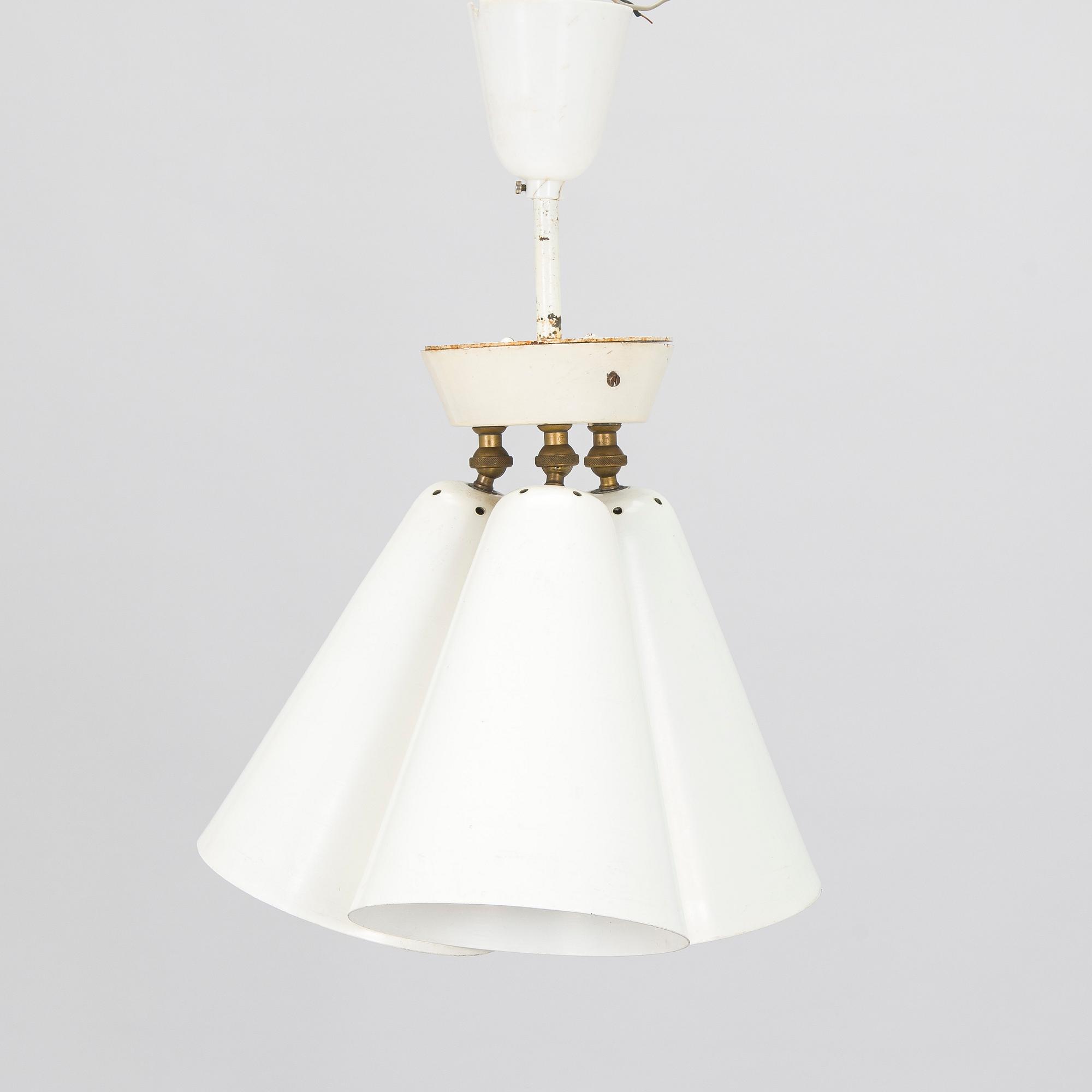 Paavo Tynell, Ceiling lamp, model A2-2/14-17/3, Idman, mid-20th century.