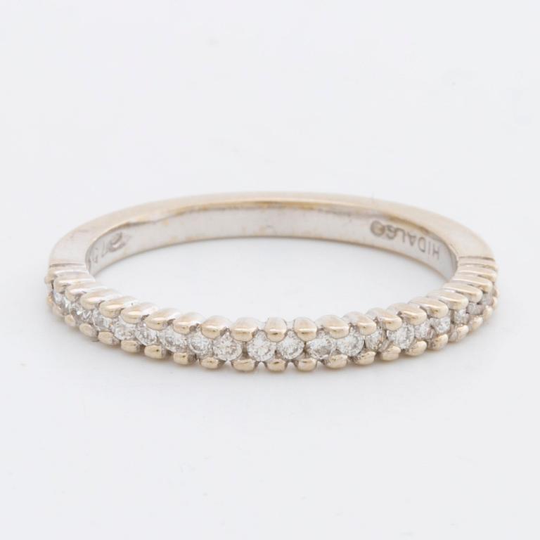 ETRNITY RING 18K whitegold w brilliant-cut diamonds approx 0,20 ct.