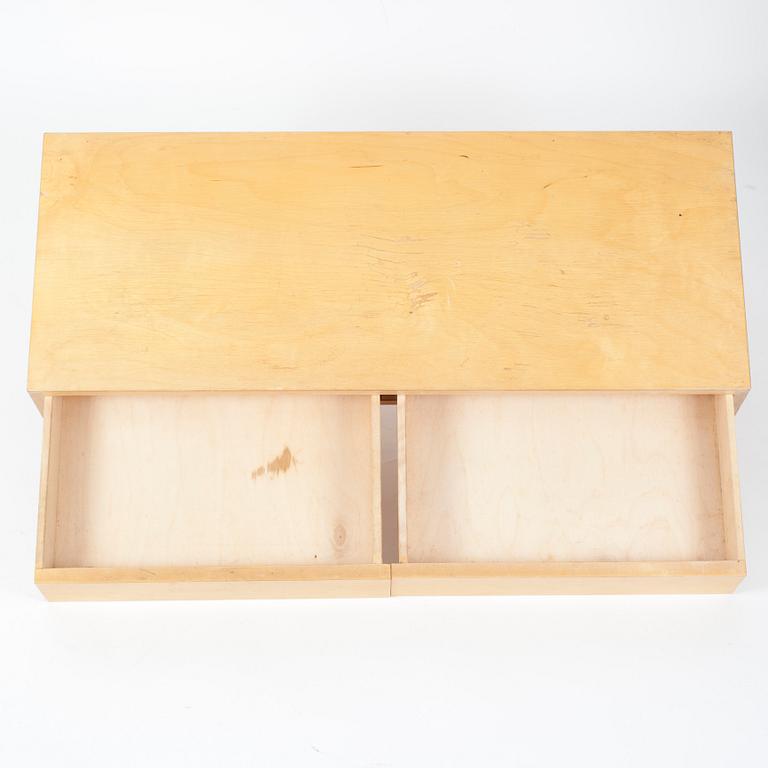 VÄGGKONSOL / VÄGGHYLLA MED TVÅ LÅDOR, Alvar Aalto, 1940-talets slut.