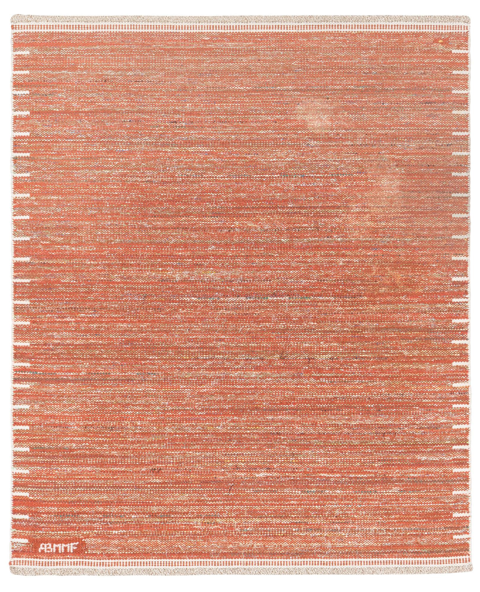 Märta Måås-Fjetterström, matta, "T.matta", trasmatta, rölakan, ca 185 x 156 cm, signerad AB MMF.
