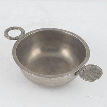 A pewter cup, mark of Anders Morström, Falun 1787.