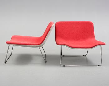 FÅTÖLJER, ett par, "Spring", Erwan Bouroullec, Cappellini, Italien. Formgivna år 2000.