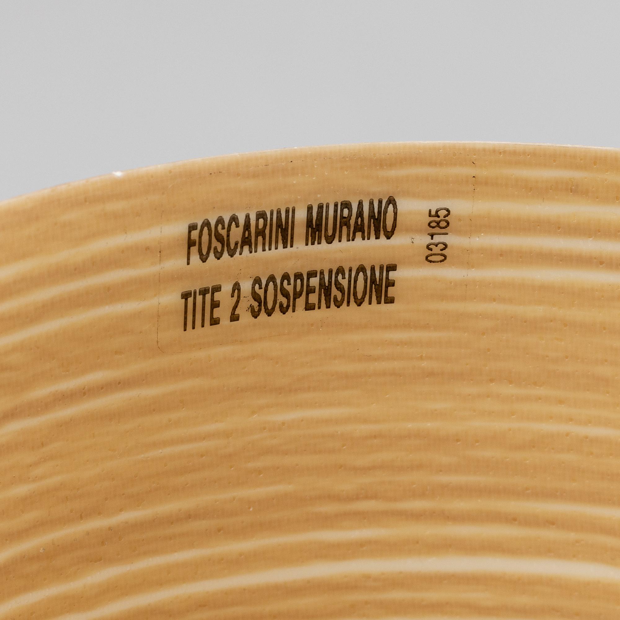 Marc Sadler, taklampor, ett par, "Tite 2", Foscarini Murano, Italien.