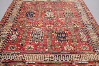 MÄRTA MÅÅS-FJETTERSTRÖM, MATTA, "Röda trädgårdsmattan", flossa, ca 327 x 224 cm, signerad MMF.
