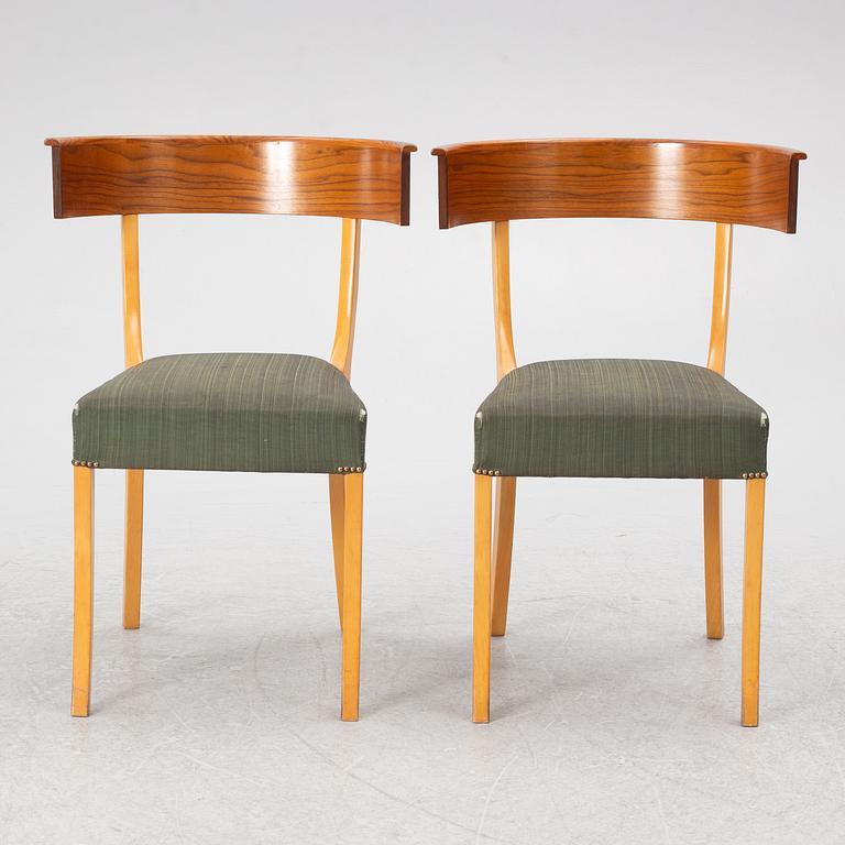 Josef Frank, stolar, ett par, modell B 300, Firma Svenskt Tenn, formgiven 1925.