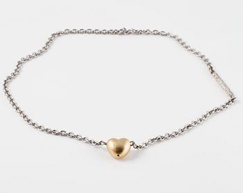 COLLIER, 18K guld samt silver, Ole Lynggaard.