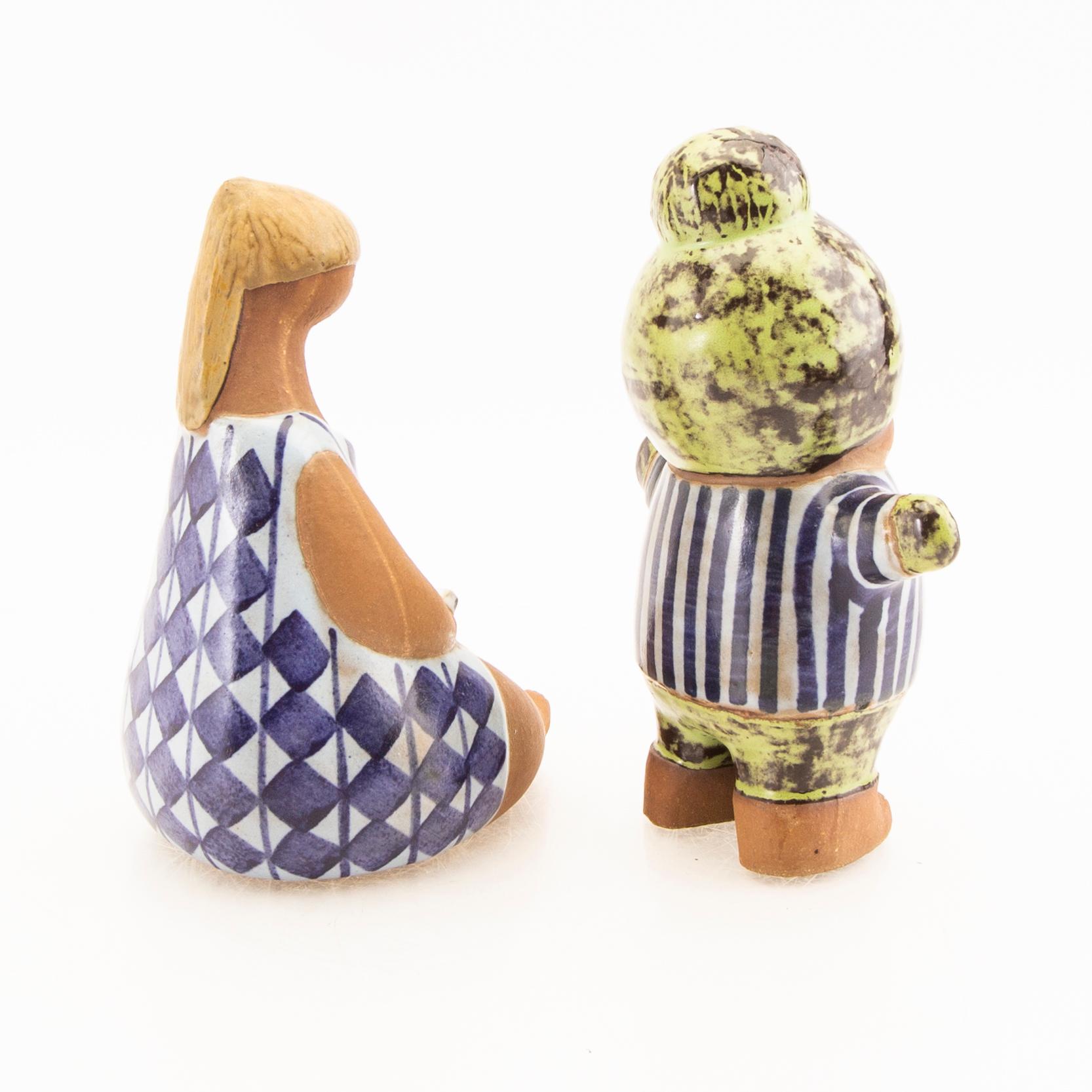 Lisa Larson,  figuriner 2 st, Gustavsberg.