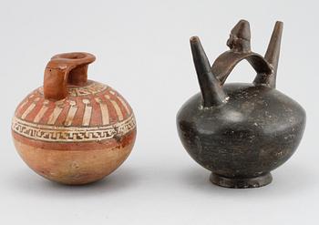 A vessel, so called Moche and Tiwanaku vessel, cheramic, probably made in 19th / 20th century.