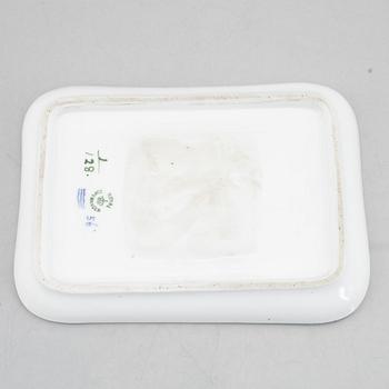 A 'Musselmalet' porcelain ink stand, Royal Copenhagen, Denmark 1889-1922.