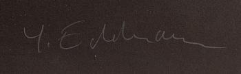 Yrjö Edelmann, a signed color lithograph.