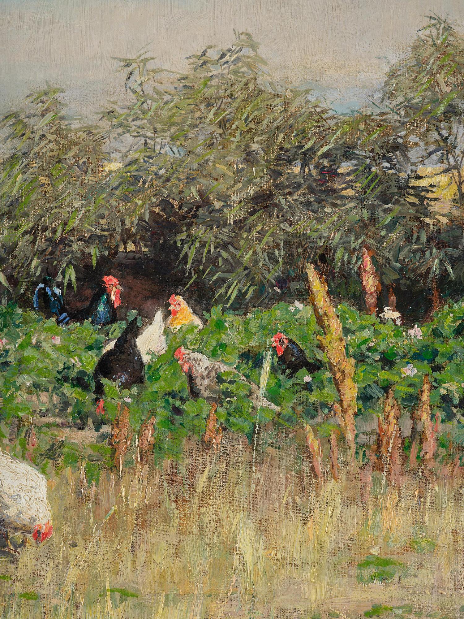 Johan Krouthén, "Höns i trädgårdslandet".