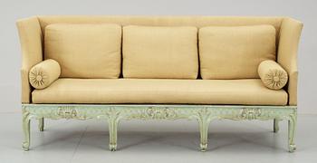 TRÅGSOFFA, rokokostil, 1900-tal.