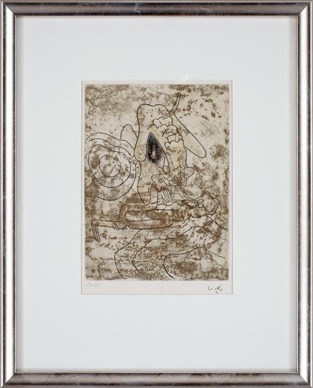 ROBERTO MATTA, etsning, sign och numr 20/85.