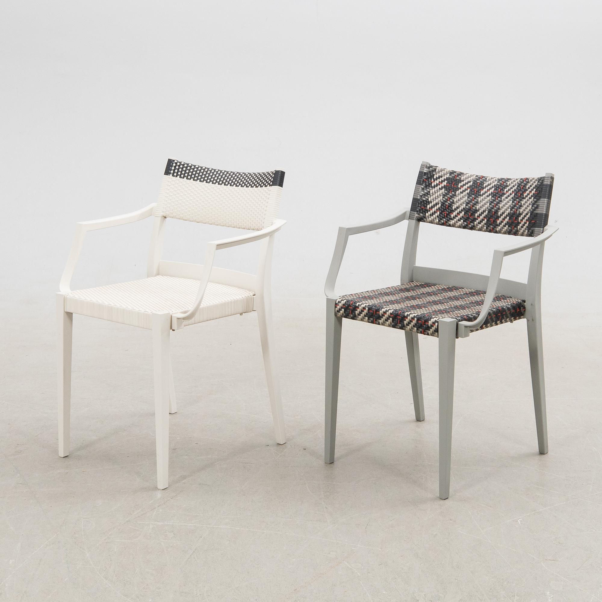 Philippe Starck, stolar, 8 st, "Play", Dedon, 2000-tal.