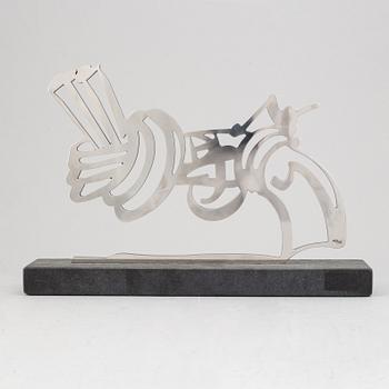 Carl Fredrik Reuterswärd, sculpture, steel, signed CFR and numbered 49/50.