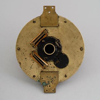 SKEPPSKOMPASS, mässing, P. Hill, Edinburgh, 1800-talets andra hälft.