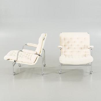 A pair of "Karin" chairs, designed by Bruno Mathsson for Dux, 1980/90s.