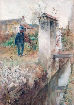 681. Carl Larsson, "I Montcourt" (In Montcourt).