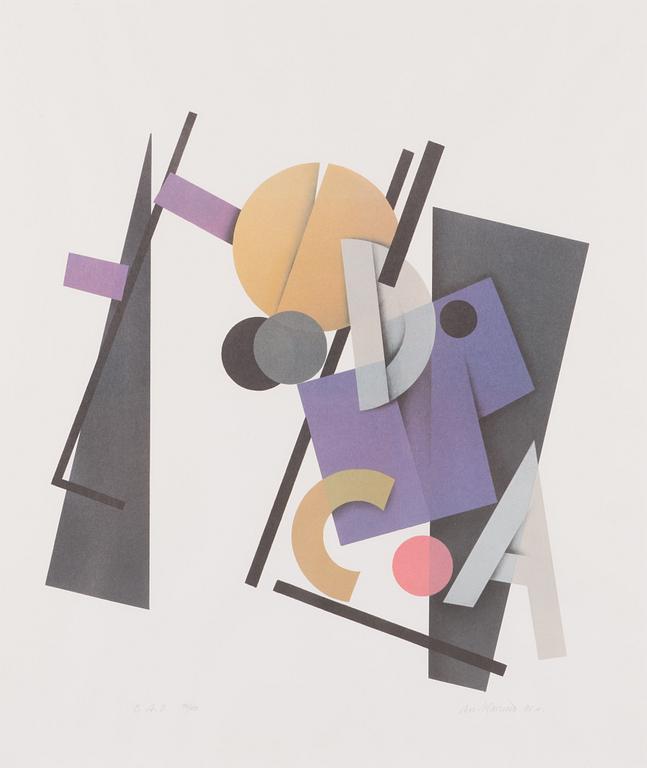 Avo Keerend, off set print, signed and dated -90, numbered 96/99.