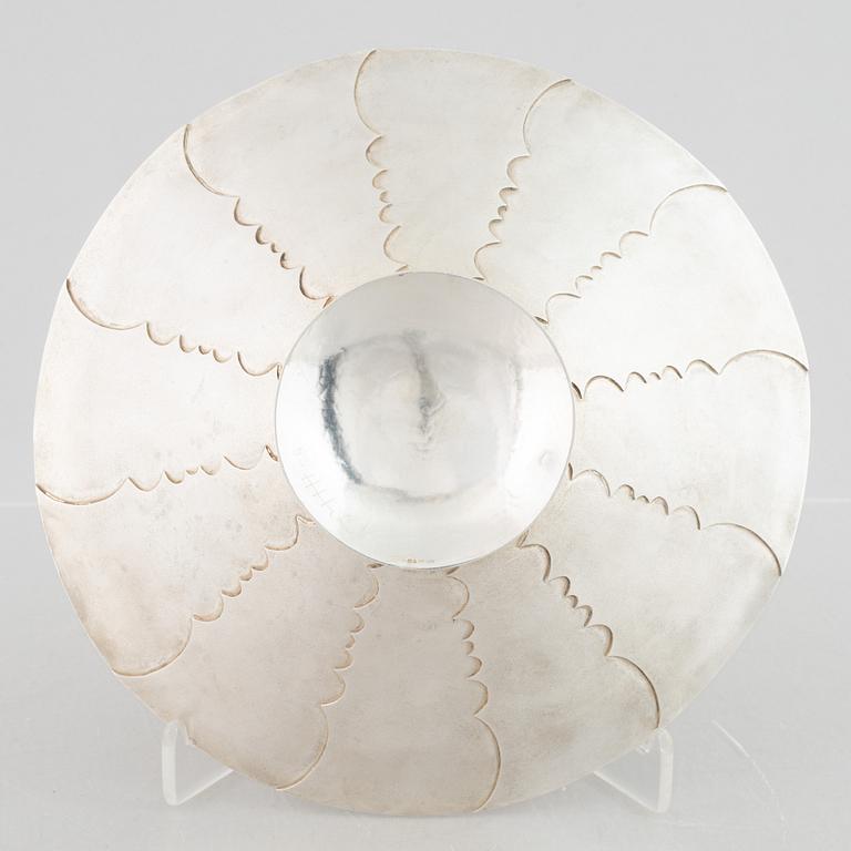 Horst H. Hild, skål, sterlingsilver, Stockholm, 1978.