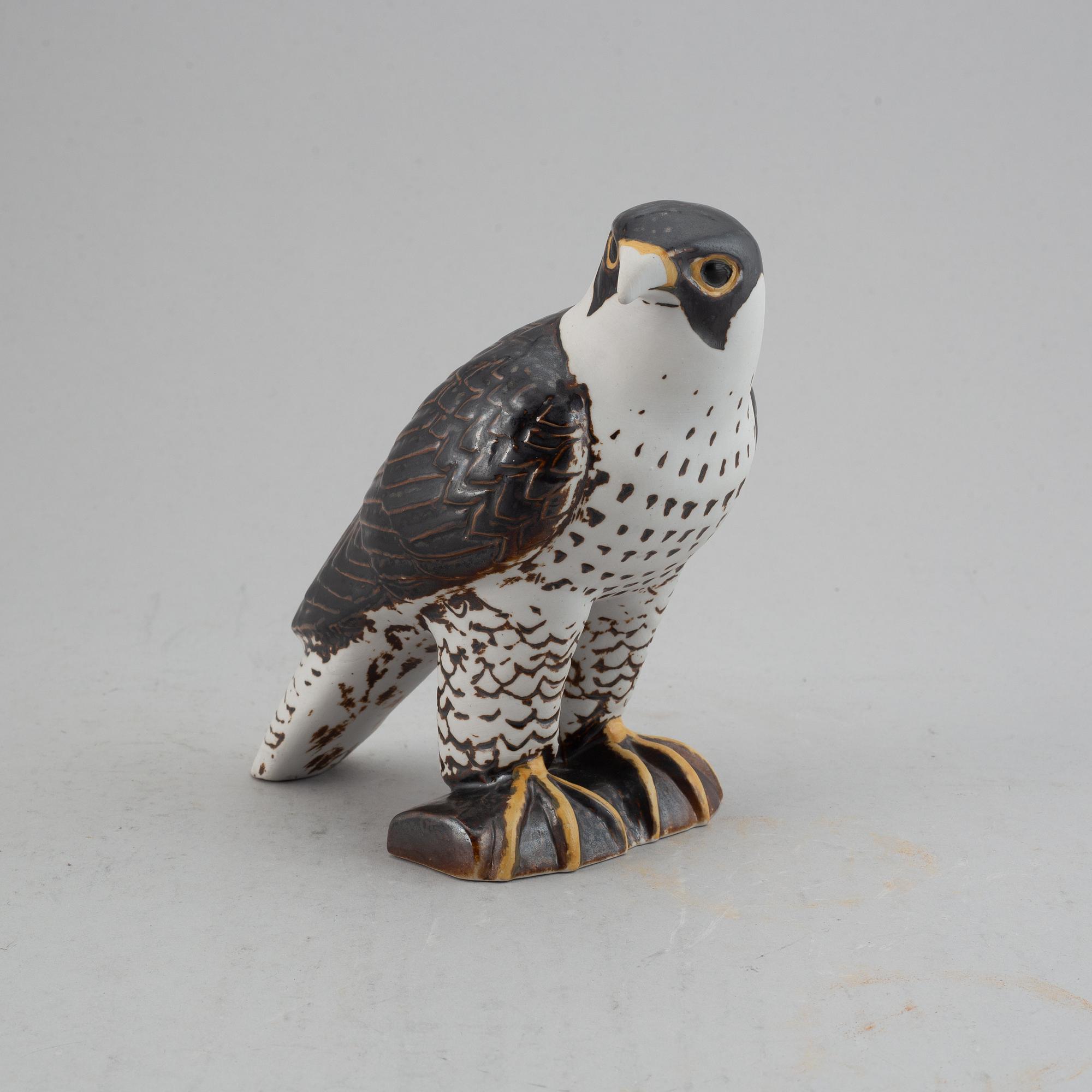 Lisa Larson, figurin, stengods, Pilgrimsfalk, för Nordiska