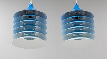 TAKLAMPOR, ett par, "Duett", IKEA, 1970-tal, höjd 20 cm. .