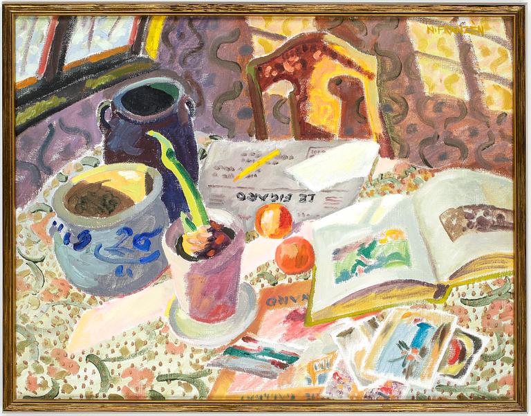 NISSE FRANZÉN, olja på duk, signerad.