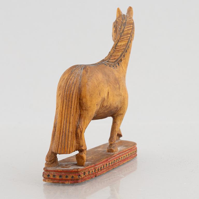 Jemt-Olov Person (1871–1947), a signed wooden sculpture.