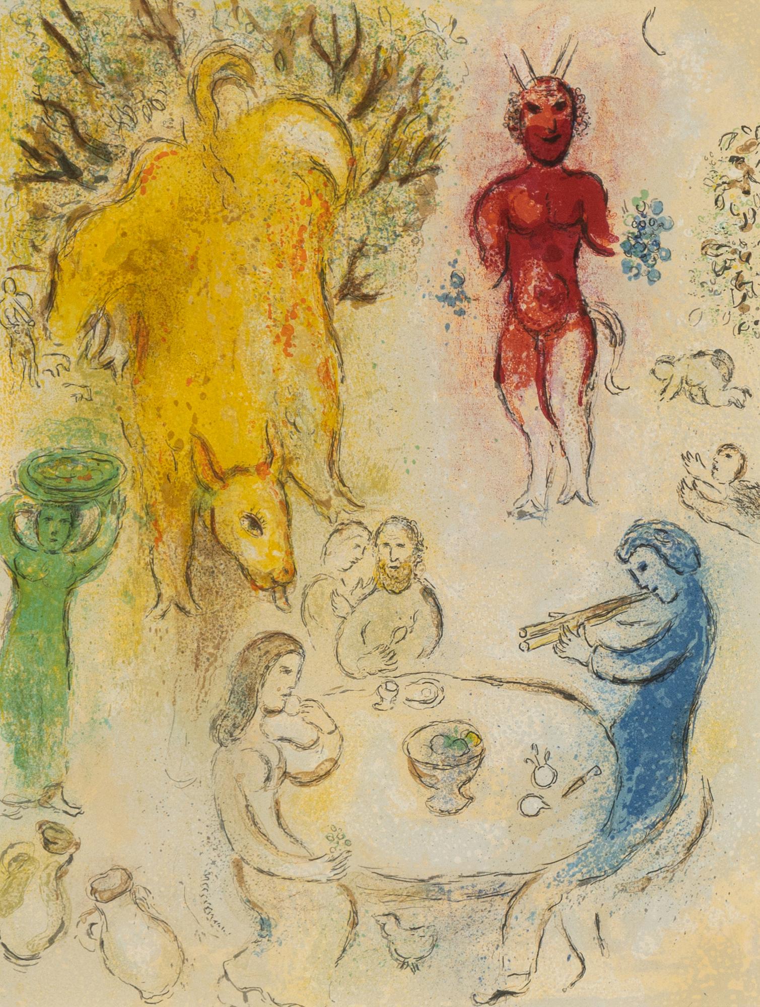 Marc Chagall, lithograph in colours, 1961.