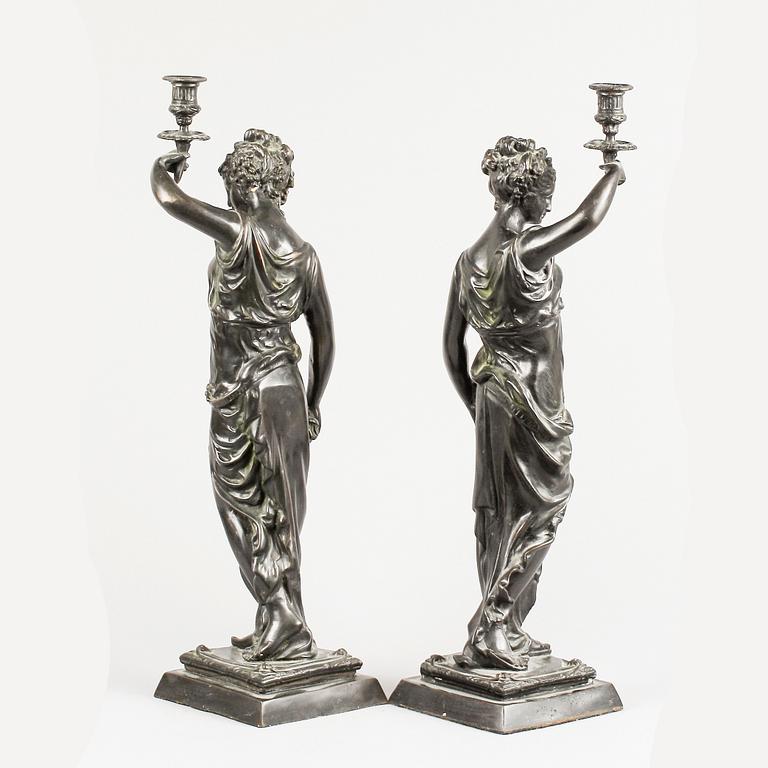 Auguste Moreau, after candlesticks from the first half of the 1900s.